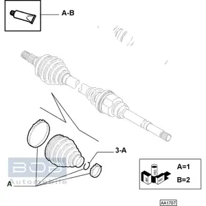 Orig. Fiat Antriebswellenmanschette Aussen 9403293338