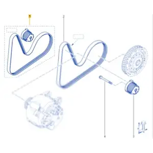 Orig. Renault Hauptriemensatz 117202495r