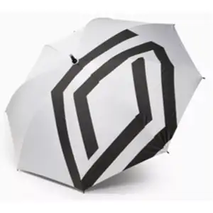 Orig. Renault Golf Regenschirm wei&szlig; mit schwarzer Rhombe 7711948739