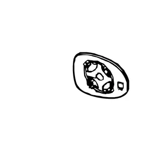 Orig. Renault A-spiegelglas Elektr. Verstellbar 7701049083