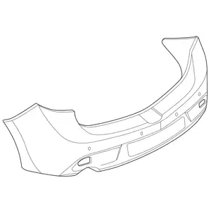 Orig. Mazda Stossf&auml;ngerverkleidung Bcw850221f8p