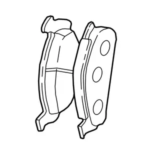 Orig. Toyota Bremsklotzsatz 0446542140