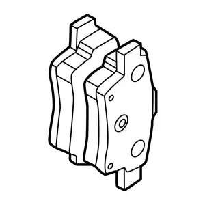 Orig. Toyota Bremsklotzsatz 04466yzze3