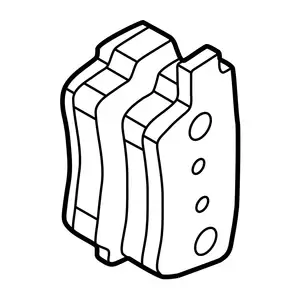 Orig. Hyundai Bremsklotzsatz 581011ka00