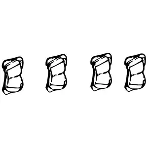 Orig. Toyota Bremsklotzsatz 044660w020