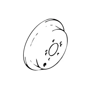 Orig. Hyundai Bremsscheibe 584113a300