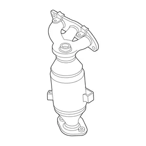 Orig. Toyota Auspuffkr&uuml;mmer Mit Katalysator