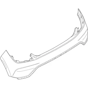 Orig. Hyundai Stossf&auml;nger Verkleidung Oben 86610k4ab0as