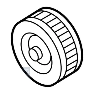 Orig. Jaguar Spannrolle Hauptriemen