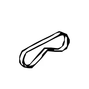 Orig. Hyundai Keilriemen Klimakompressor 977131e000