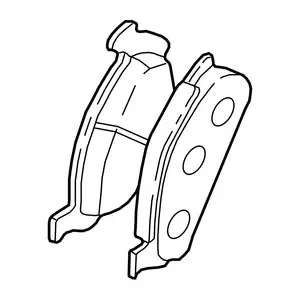 Orig. Toyota Bremsklotzsatz 0446533490