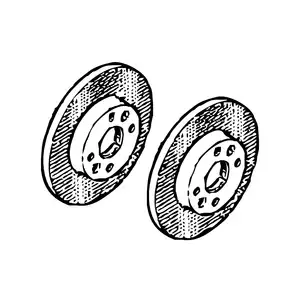 Orig. Renault Bremsscheibe Satz 7701205845