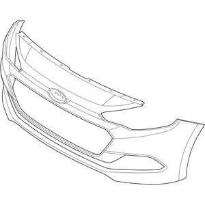 Orig. Hyundai Stossf&auml;nger Verkleidung 86510c8000