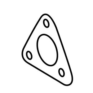 Orig. Land Rover Auspuffkr&uuml;mmerdichtung Unten 1. Reihe Lr022724