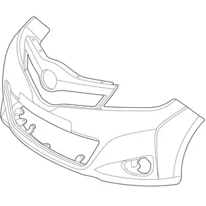 Orig. Toyota Stossf&auml;nger Verkleidung 521190u904