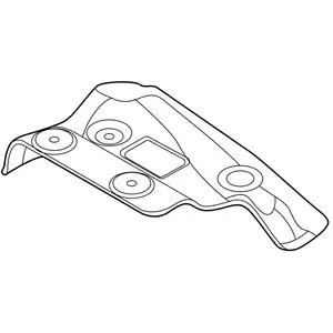 Orig. Renault Hitzeschutz Auspuffrohr Hinten 205421414r