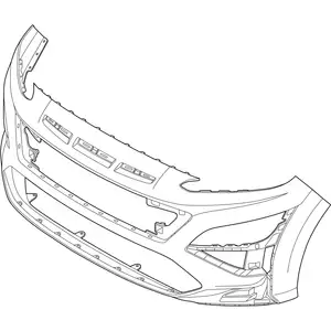 Orig. Hyundai Stossf&auml;nger Verkleidung 86510j9ca0