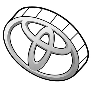 Orig. Toyota Emblem Unterteil