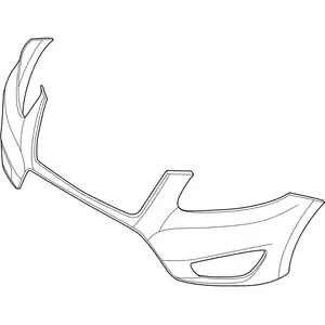 Orig. Hyundai Stossf&auml;nger Verkleidung Oben 865112b710