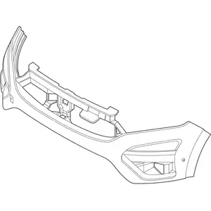 Orig. Renault Stossf&auml;nger Verkleidung Oben 620104182y