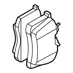 Orig. Mazda Bremsklotzsatz Gmy02643zc