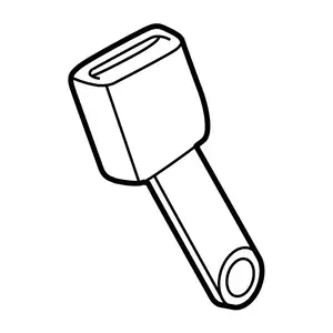 Orig. Toyota Sicherheitsgurtschloss Hinten Mitte