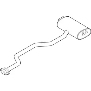 Orig. Toyota Auspuffrohr Hinten Mit Nachschalld&auml;mpfer