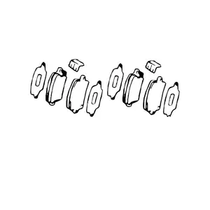 Orig. Toyota Bremsklotzsatz 04466yzzd9