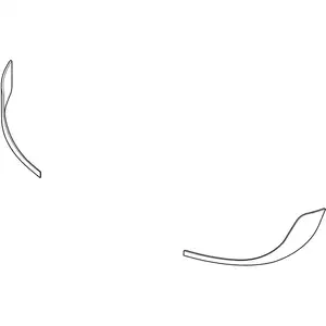 Orig. Renault Satz Zierleisten Seitlich 620727547r