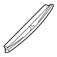 Orig. Renault Scheibenwischerblatt Hinten 287909182r