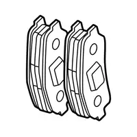 Orig. Mazda Bremsklotzsatz Bhy13328za9c