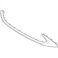 Orig. Hyundai Zierleiste Unten 86569j9ca0