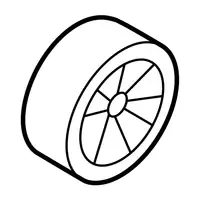 Orig. Toyota Umlenkrolle/f&uuml;hrungsschiene 1350362030