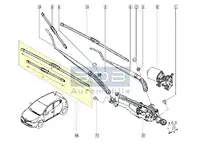 Orig. Renault Scheibenwischerblatt 288908334r