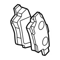 Orig. Toyota Bremsklotzsatz 0446676012