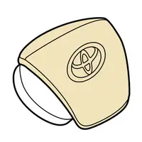 Orig. Toyota Airbageinheit Fahrer 4513005112b0