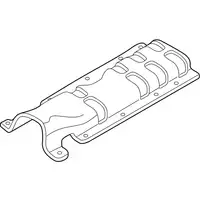 Orig. Renault Hitzeschutz Auspuffrohr Vorne 205961407r