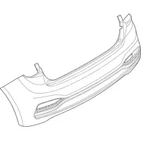 Orig. Hyundai Stossf&auml;nger Komplett 86610c8af0