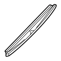 Orig. Hyundai Scheibenwischerblatt Hinten 988201c000