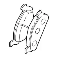 Orig. Toyota Bremsklotzsatz 0446533490