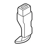 Orig. Toyota Sicherheitsgurtschloss Vorne Mitte Su001b1666