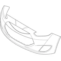 Orig. Hyundai Stossf&auml;nger Verkleidung 865111k000