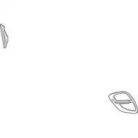 Orig. Renault Satz Zierleisten 261525762r