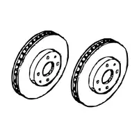 Orig. Renault Bremsscheibensatz 7711948130