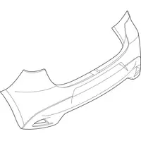 Orig. Mazda Stossf&auml;ngerverkleidung Dg7r50221bb