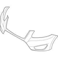 Orig. Hyundai Stossf&auml;nger Verkleidung Oben 865112b710