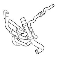 Orig. Renault K&uuml;hlerschlauch Unten 215010400r