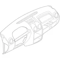 Orig. Renault Armaturenbrett 681006566r