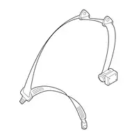 Orig. Renault Sicherheitsgurt Hinten 888504988r