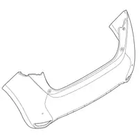 Orig. Renault Stossf&auml;ngerverkleidung 850104389r